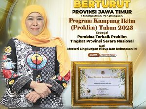 Pemprov Jatim Raih Penghargaan Pembina Proklim Terbaik, Ini Pesan Khofifah Pemprov Jatim Raih Penghargaan Pembina Proklim Terbaik, Ini Pesan Khofifah