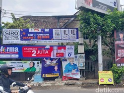 Ratusan Reklame Caleg dan Parpol di Kota Malang Langgar Perda