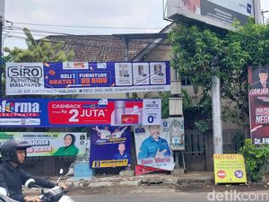 Ratusan Reklame Caleg dan Parpol di Kota Malang Langgar Perda Ratusan Reklame Caleg dan Parpol di Kota Malang Langgar Perda