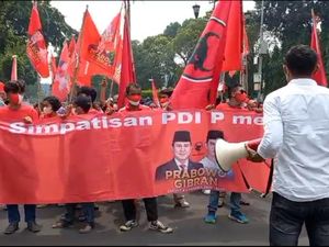 Simpatisan PDIP Muncul, Ikut Kawal Prabowo-Gibran Daftar Pilpres
