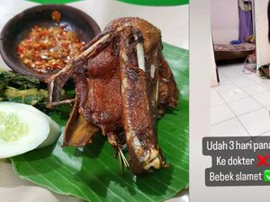 Bocah Ini Demam dan Langsung Sembuh Setelah Makan Bebek Goreng