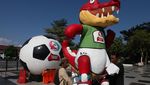 Dekorasi Piala Dunia U-17 Hiasi Balai Kota Surabaya
