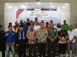 Kapolres Depok Ngopi Bareng Dandim-Timses Capres, Deklarasi Pemilu Damai
