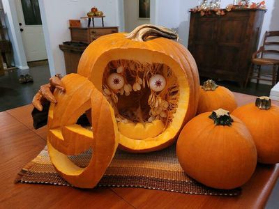 Unik! 10 Labu Parang Ini Dipahat Jadi Bentuk Unik Jelang Halloween