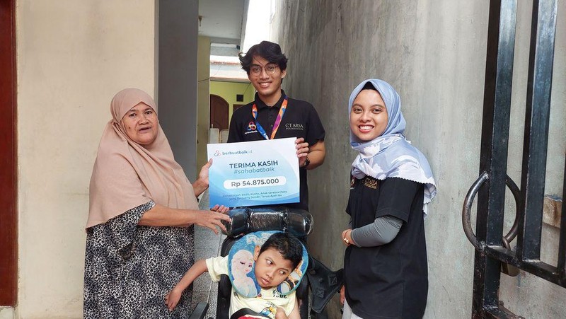 Kondisi Alvino Penderita Cerebral Palsy Usai Terima Donasi Sahabat Baik