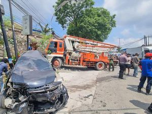 Kecelakaan Beruntun di Km 1,5 Balikpapan, Truk Tabrak 4 Mobil dan 1 Motor