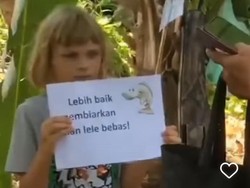 Viral Bocah Bule Aktivis Lele Protes Lomba Mancing