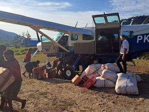 Distribusi Bantuan untuk Korban Bencana Kelaparan di Papua Pegunungan