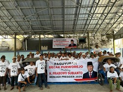 Tukang Becak di Purworejo Dukung Prabowo Jadi Presiden, Ini Harapannya