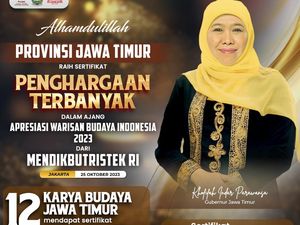 Pemprov Jatim Sukses Raih 5 Sertifikat Cagar Budaya & 12 Penetapan WBTB