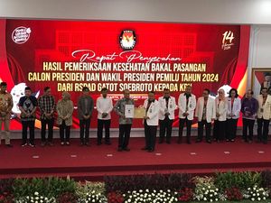 KPU Umumkan Hasil Tes Kesehatan 3 Paslon Pilpres