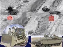 Penampakan Tank Merkava-Buldoser Lapis Baja Israel di Jalur Gaza