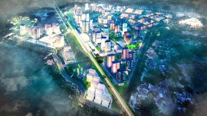 Site plan Transit Oriented Development seksi Selatan, di Stasiun KCJB Karawang