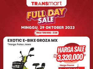 Asyik Banget! Sepeda Listrik di Transmart Diskonnya Bikin Bahagia