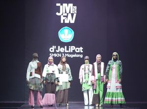 Terinspirasi Warna Getuk, Busana Siswa SMK di Magelang Tampil di JMFW Terinspirasi Warna Getuk, Busana Siswa SMK di Magelang Tampil di JMFW