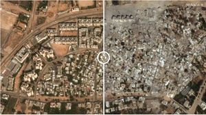 Menyeramkan! Foto Satelit Gaza Sebelum dan Sesudah Serangan Udara Israel