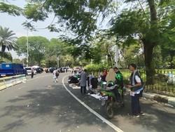 Massa Demo Bela Palestina Bubarkan Diri dari Depan Kedubes AS