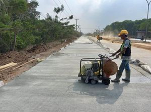 Progres Perbaikan Jalan Lampung yang Sempat Viral Dijuluki Dajjal