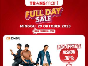 Diskon Dahsyat Busana Pria & Wanita 50% + 20% di Transmart Full Day Sale