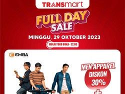 Diskon Dahsyat Busana Pria & Wanita 50% + 20% di Transmart Full Day Sale