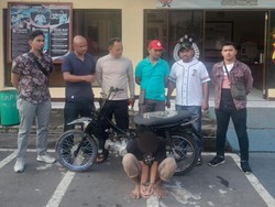 Apes, Pencuri Motor Ditangkap gegara Kecurigaan Pemilik Bengkel Saat Tambal Ban