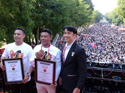 Momen Waka Gerindra Sulsel Salah Baca Teks Sumpah Pemuda Saat Jalan Sehat