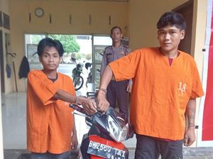 Komplotan Maling di Sergai Curi Motor Warga di Siang Bolong, 2 Ditangkap