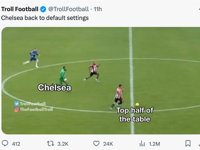 meme chelsea,meme sepakbola,meme,chelsea vs brentford,liga inggris,premier league