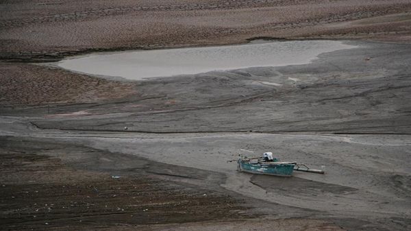 Penampakan Waduk Bili-Bili Sulawesi yang Kini Airnya Menyusut