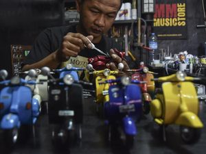 Keren, Miniatur Vespa Ini Dibuat dari Pipa Paralon Bekas Lho Keren, Miniatur Vespa Ini Dibuat dari Pipa Paralon Bekas Lho