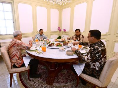 Momen Pertemuan Jokowi dengan 3 Capres di Istana