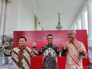 Makna Kemeja Batik yang Dipakai 3 Bacapres Saat Makan Siang Bareng Jokowi Makna Kemeja Batik yang Dipakai 3 Bacapres Saat Makan Siang Bareng Jokowi