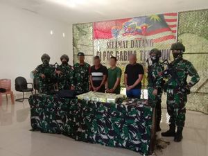 TNI Gagalkan Penyelundupan 15 Kg Sabu Asal Malaysia, 3 Pelaku Ditangkap