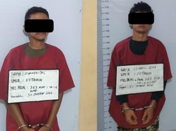 Lagi Asyik Sembelih Lembu Curian, 2 Pemuda di Labura Ditangkap