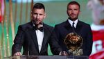 Momen Messi Terima Ballon dOr Nomor 8 dari Bos Beckham