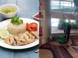 Heboh! Driver Ojol Thailand Ambil Pesanan Nasi Ayam Hainan di Singapura