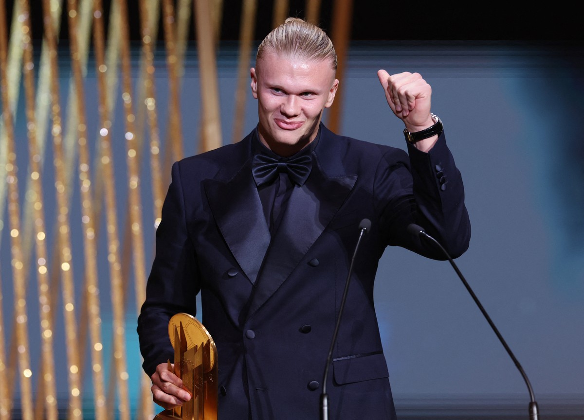 Erling Haaland dinilai lebih pantas memenangi Ballon dOr 2023 dibandingkan Lionel Messi. (Foto: REUTERS/STEPHANIE LECOCQ)