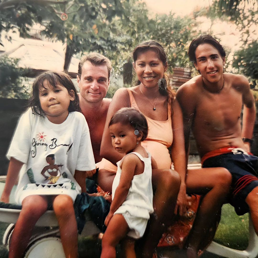 Hamish Daud dan ayah sambungnya.