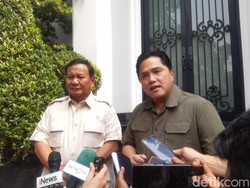 Erick Thohir Beri Dukungan, Prabowo: Terima Kasih, Saya Banyak Dibantu