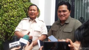Senyum Erick Thohir Kala Nyatakan Dukungan ke Prabowo