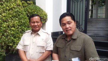 Pulang dari Uni Emirat Arab Erick Thohir Bertemu Prabowo 2 Jam