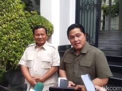 Pulang dari Uni Emirat Arab Erick Thohir Bertemu Prabowo 2 Jam