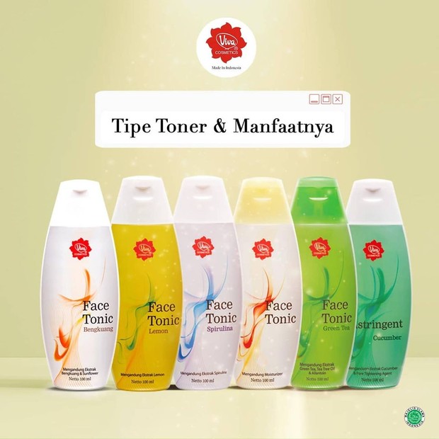 Potret produk Face Tonic dari Viva Cosmetics/ Foto: instagram.com/viva.cosmetics Potret produk Face Tonic dari Viva Cosmetics