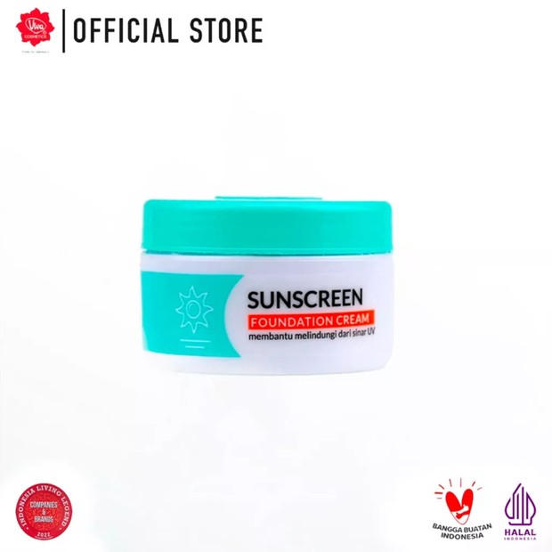 Potret produk Sunscreen Foundation dari Viva Cosmetics/ Foto: shopee.com/vivacosmeticauthorizedstore Potret produk Sunscreen Foundation dari Viva Cosmetics