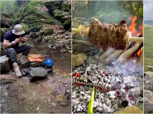 TikToker Ini Masak Pizza hingga Kebab Saat Mendaki Gunung TikToker Ini Masak Pizza hingga Kebab Saat Mendaki Gunung