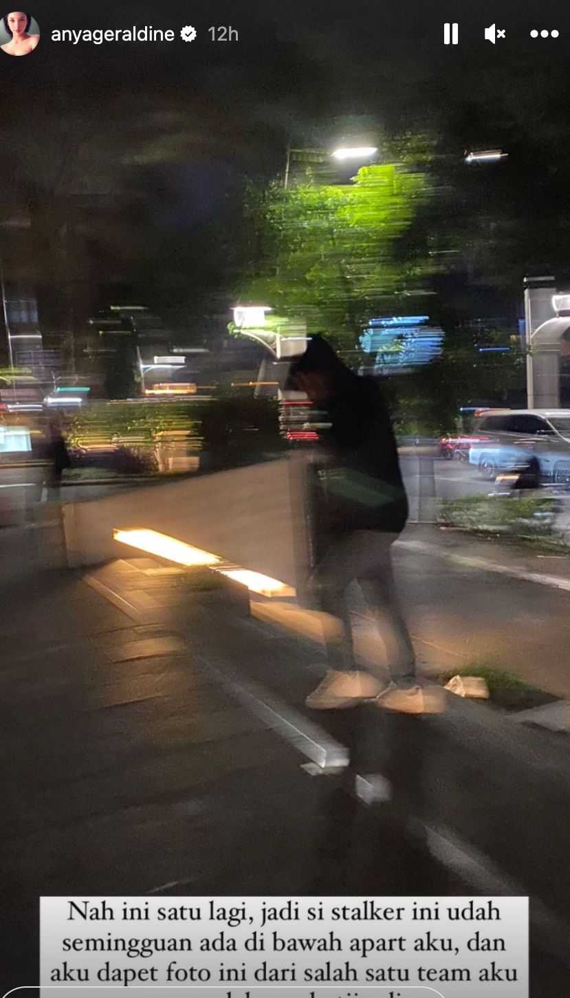Anya Geraldine bicara soal ada penguntit yang mengikutinya.