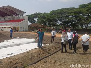 Kejari Karangasem Pelototi Proyek Stadion IGKJ Kejari Karangasem Pelototi Proyek Stadion IGKJ