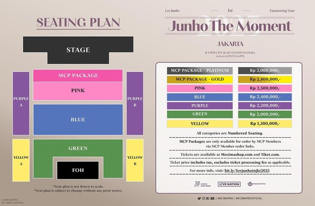 Potret seatplan fanmeeting Lee Jun Ho 'Junho The Moment'/ Foto: instagram.com/mecimapro Potret seatplan fanmeeting Lee Jun Ho 'Junho The Moment'