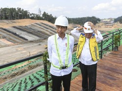 Jokowi Tinjau Proyek Pembangunan Tol, Balikpapan-IKN Cuma 50 Menit