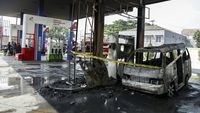 Kondisi SPBU di Sukabumi Usai Kebakaran